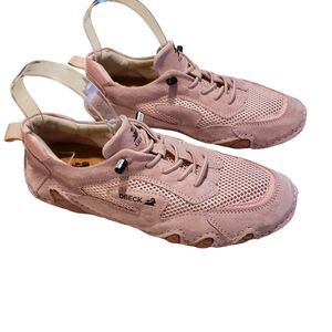 Dbeck Women’s Outdoor Mesh Trail Shoes Hiking & Walking, Breathable -Pink- 43